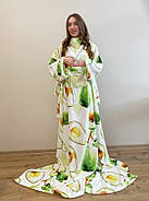 Плед із флису з рукавами Авокадо, фото 2