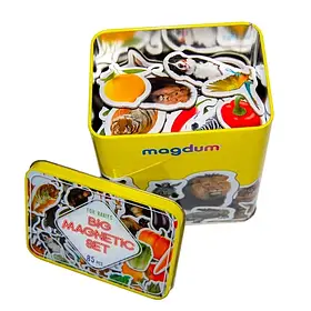 Набір магнітів на 85 елементів 4031-61: тварини, фрукти "Magdum"