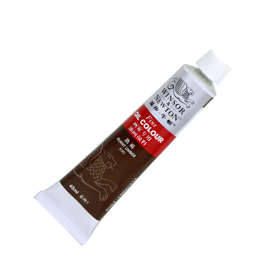 Художня олійна фарба Winsor & Newton № 530 Умбра палена, туба 45 ml