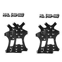 Комплект льодоступів на 10 шипів для взуття XL (45-48) та XXL (48-52), накладки на взуття від ковзання