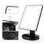 Косметичне настільне дзеркало для макіяжу з підсвіткою 22 LED Touch Mirror LK2303-29 Чорне, фото 3