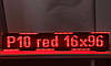 Світлодіодний екран Р10 960x160 мм червоний IP65 Wi-Fi DIP від Dvorik Led, фото 5