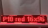 Світлодіодний екран Р10 960x160 мм червоний IP65 Wi-Fi DIP від Dvorik Led, фото 9