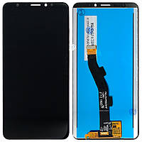 Дисплей (екран) Meizu M8 V8 Pro M813H шлейф 98 мм з тачскріном (чорний оригінал Китай)