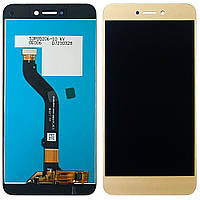 Екран (дисплей) Huawei P8 Lite 2017 PRA-LX1 LX3 LA1 з тачскріном золотистий