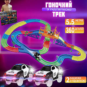 Автомобільний трек Magic Tracks Mega Set Поліцейські машини 360 деталей (3_04244)