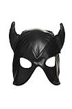 Маска Master Series Dungeon Demon Bondage Mask with Horns - Black SO8800, фото 2