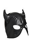 Маска Master Series Dungeon Demon Bondage Mask with Horns - Black SO8800, фото 3