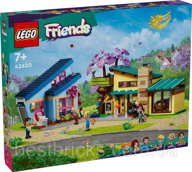 Lego Friends Конструктор Родинні будинки Оллі й Пейслі 42620, фото 1