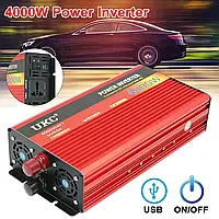 Преобразователь авто инвертор UKC 12V-220V AR 4000W c функцией плавного пуска + USB