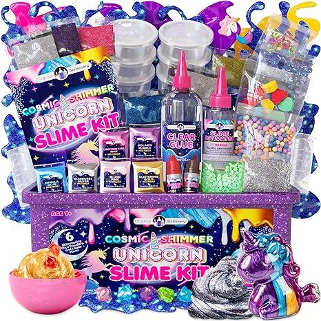 Великий Набір Створення Слаймів Galaxy Unicorn Slime Box Декор, Клей, Активатор, Барвники (00745)