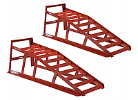 2 шт естакада пандус трап рампа мобільна пересувна металева для автомобіля Yato YT-55670 Польща 2 тони