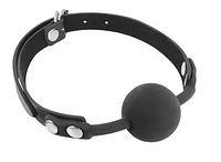 БДСМ Кляп Fetish Tentation Silicone Gag Ball (черный)