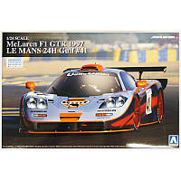 Збірна модель автомобіля Mclaren Gtr 1997 Lemans-24H GULF 1/24 Aoshima 07525