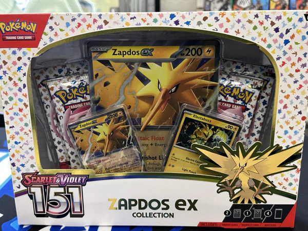 Карти колекціонера Pokemon Scarlet and Violet Zapdos blister cards trading набір карток покемон 290-85313