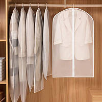 Чехол для одежды на молнии белый полупрозрачный EVA 60х100 см (ZVR)