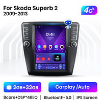 Junsun 4G Android магнитола для Skoda superb 2G 32GB Tesla 09-13