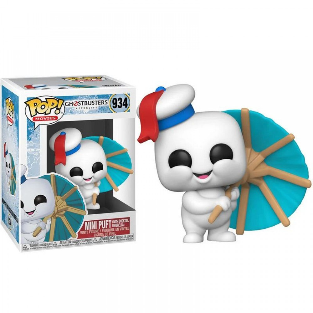 ФІГУРКА FUNKO POP GHOSTBUSTERS 2021 - MINI PUFT (WITH COCKTAIL UMBRELLA) / ФАНКО ПОП МИСЛИВЦІ ЗА ПРИБАЧЕННЯМИ