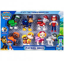 Набір Цуценята 8 героїв, рюкзачки відкриваються
