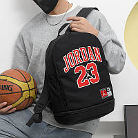 Рюкзак Джордан Jordan Black RED Backpack 23 спортивный баскетбольный школьный