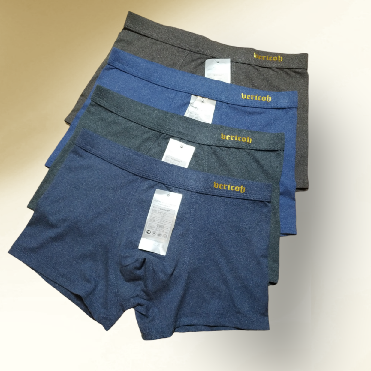 Труси боксери чоловічі Vericoh 1шт Розміри XL XXL 3XL 4XL, фото 1