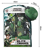 Війсковий набір D 012А жилет, автомат, пістолет, граната, каска, ніж, окуляри, рація, у пакеті, фото 2