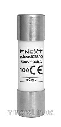 Запобіжник e.fuse.1038.10, типорозмір 10х38, 10 А, E.NEXT, (i0610015), фото 1