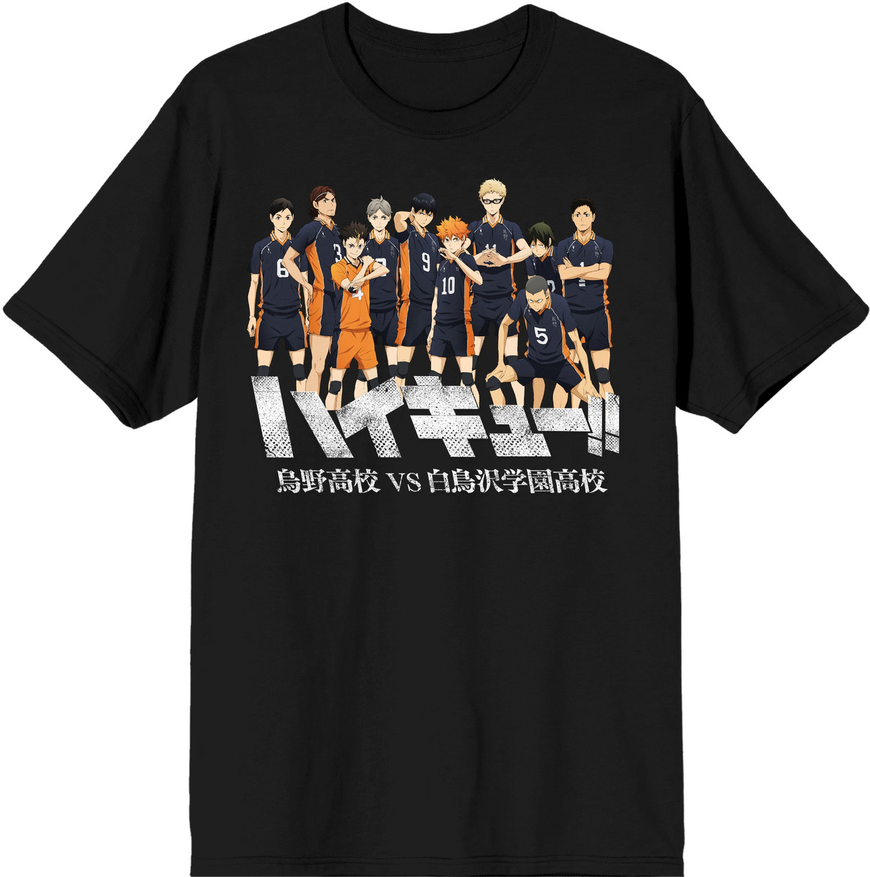 Футболка чорна LOYS аніме Haikyu!! - Karasuno Team XS
