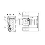 Хрестовина карданного валу 30x90 (30.00x88.00) PFK3090R Polfarmer, фото 2