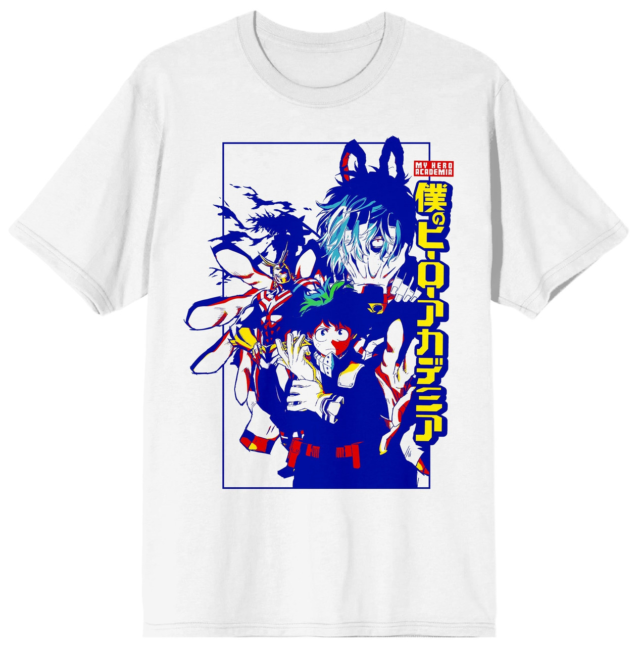 Футболка біла LOYS аніме My Hero Academia - Shigaraki All Might Deku XS