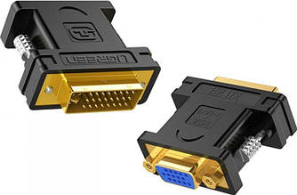 Перехідник-адаптер Ugreen DVI (24+5) to VGA Converter Black (20122)