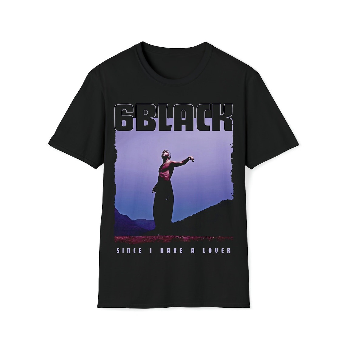 Футболка чорна LOYS реп 6LACK Rap Tee Concert Merch Album 90s XS