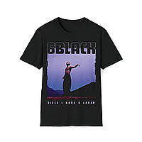 Футболка черная LOYS рэп 6LACK Rap Tee Concert Merch Album 90s XS