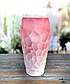 Ваза для квітів Ріко біло-рожева 36х18см кераміка, фото 2