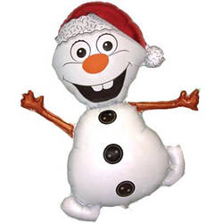 Гелієва фігура куля "Сніговик веселий" Flexmetal