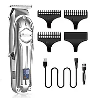 Набір для стрижки (машинка + тример) Surker Cordless Turbo Silver (SK-1616), фото 4