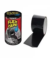 Сверхпрочная клейкая лента Flex Tape 20 см 1 м Черный