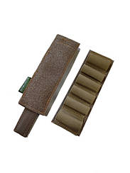 Підсумок патронташ під 12 калібр на 6 патронів Akinak відкритого типу відривний на липучці Velcro /MOLLE