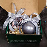 Новорічні кулі з Фото односторонні (1 фото) Срібний, фото 3