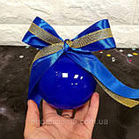 Новорічні кулі з Фото односторонні (1 фото) Синій, фото 2