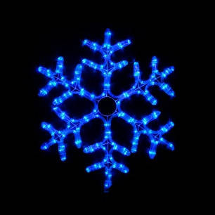 Гірлянда зовнішня DELUX MOTIF Snowflake 0,4м 12 flash синій IP 44 EN