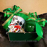 Новорічні кулі з Фото односторонні (1 фото) Зелений, фото 2