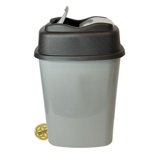 Пластикове відро для збору сміття 60Л FLAT VORTEX, сірий SNMZ, фото 1