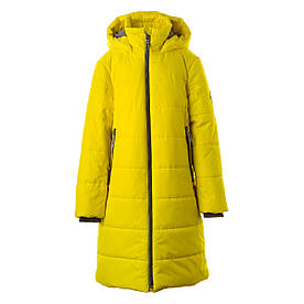 Пальто зимове для дівчаток Huppa Nina жовтий, р.140 (12590030-70002-140)