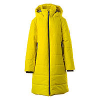 Пальто зимнее для девочек Huppa Nina желтый, р.158 (12590030-70002-158)
