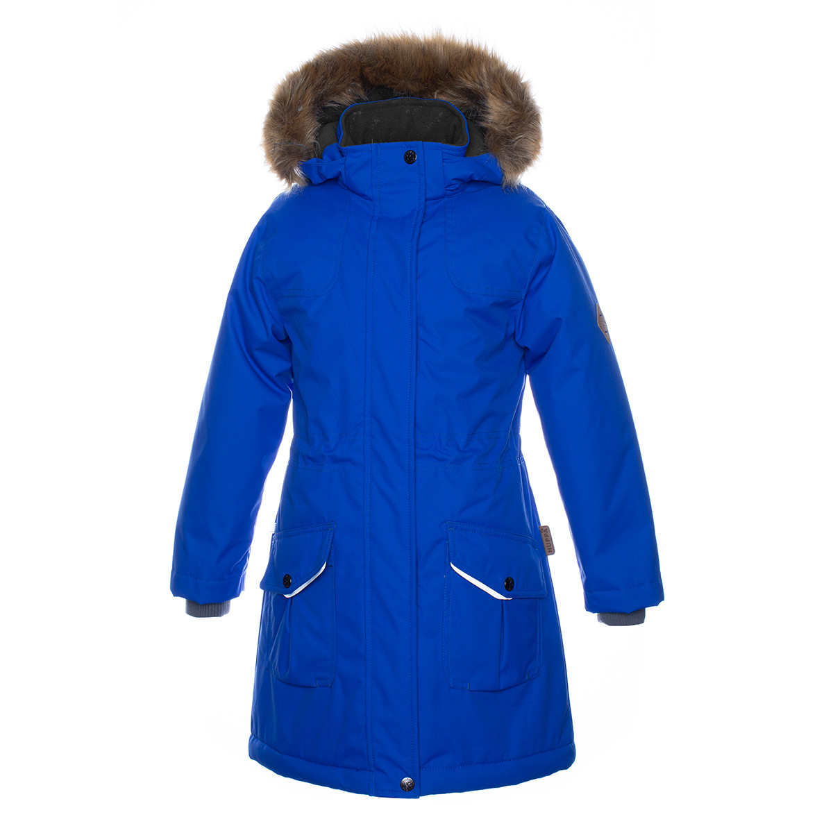 Куртка - парка зимова для дівчаток мембранна синя Huppa Mona 12200030-70035