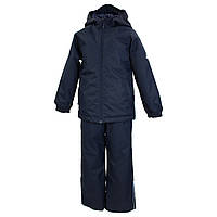 Комплект демисезоный для мальчиков (куртка + брюки) мембранный Huppa Rex темно-синий 45080014-90186