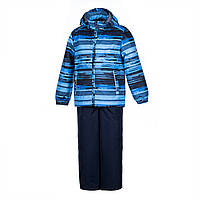 Комплект демисезонный для мальчиков (куртка + полукомбинезон) мембранный Huppa Yoko синий\принт 41190014-93335