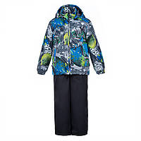 Комплект демисезонный для мальчиков (куртка + полукомбинезон) мембранный Huppa Yoko серый 41190014-92148