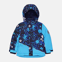 Куртка зимняя для мальчиков Huppa Alex 1 синий с принтом 17800130-14586